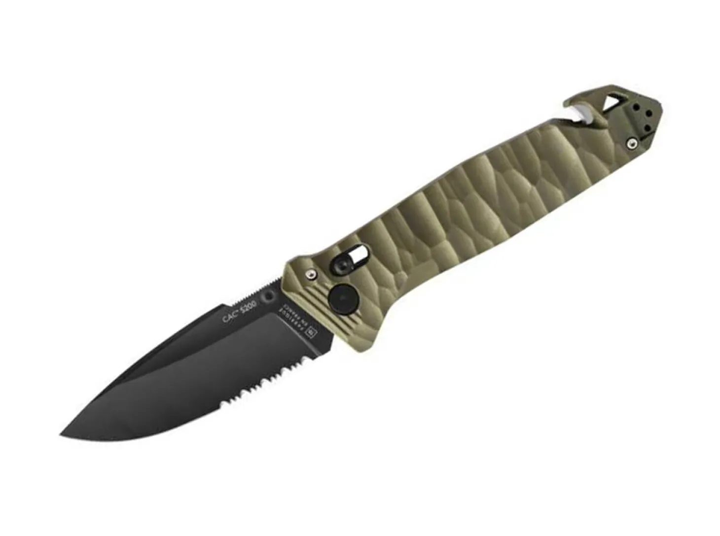 C.A.C. S200 PA6 Textured Kaki Serrated