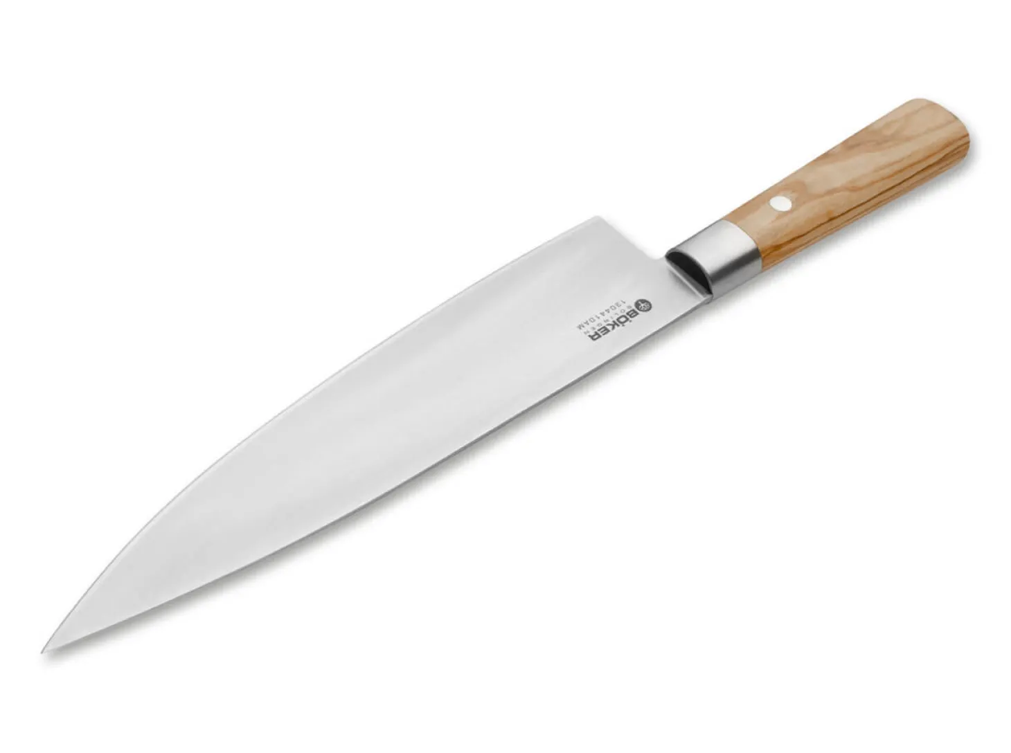Damast Olive Chefmesser Groß