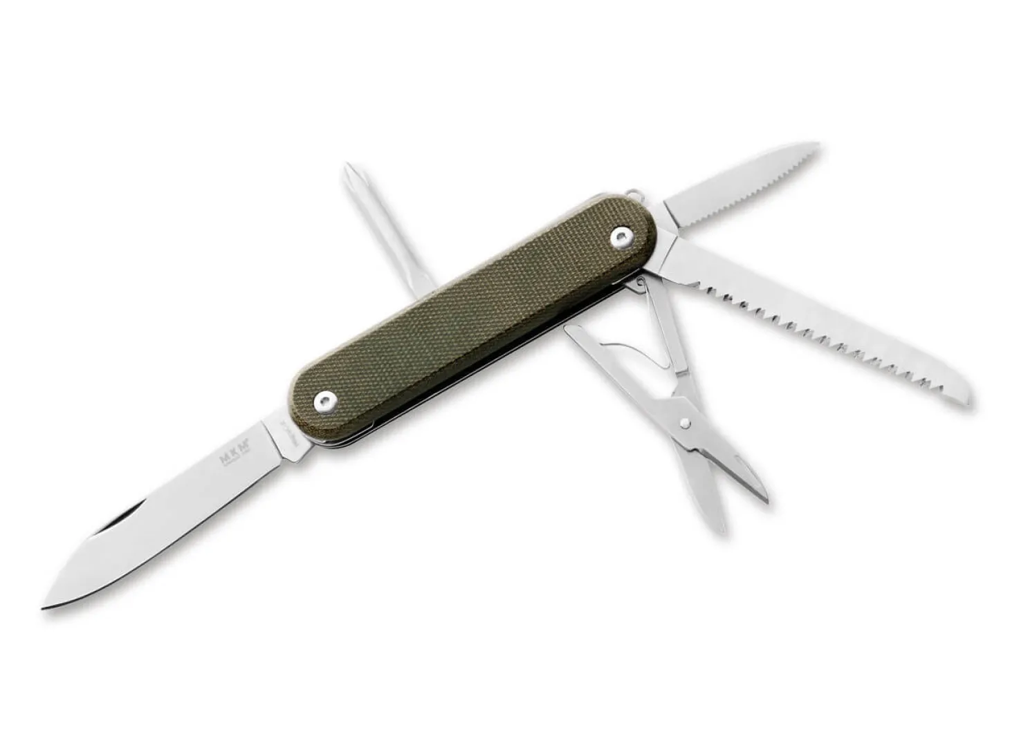 Malga 5 MagnaCut Micarta Green