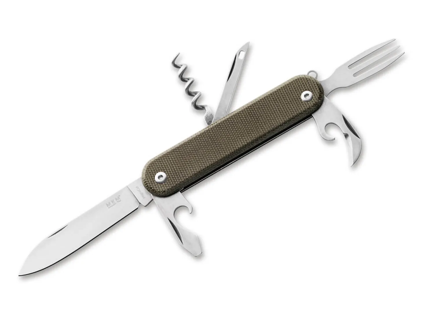 Malga 6 MagnaCut Micarta Green