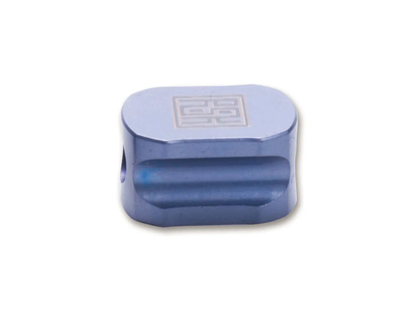 Titanium Bead Hexagon Blue