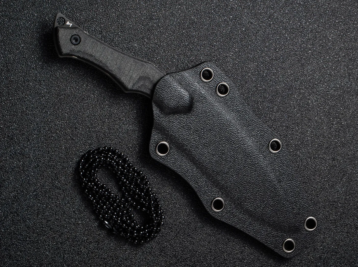 Vaquita II Micarta Black Damascus